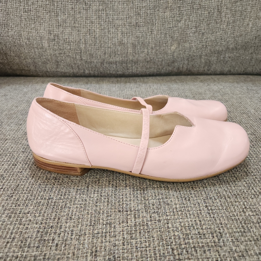 Nordstrom Pink Leather Mary Jane Flats - Picture 2 of 8